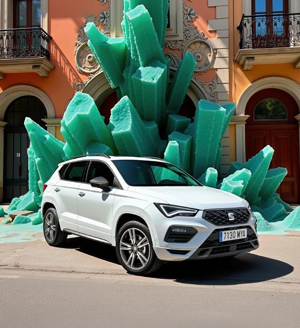 SEAT Ateca SUV urbano en color blanco nevada