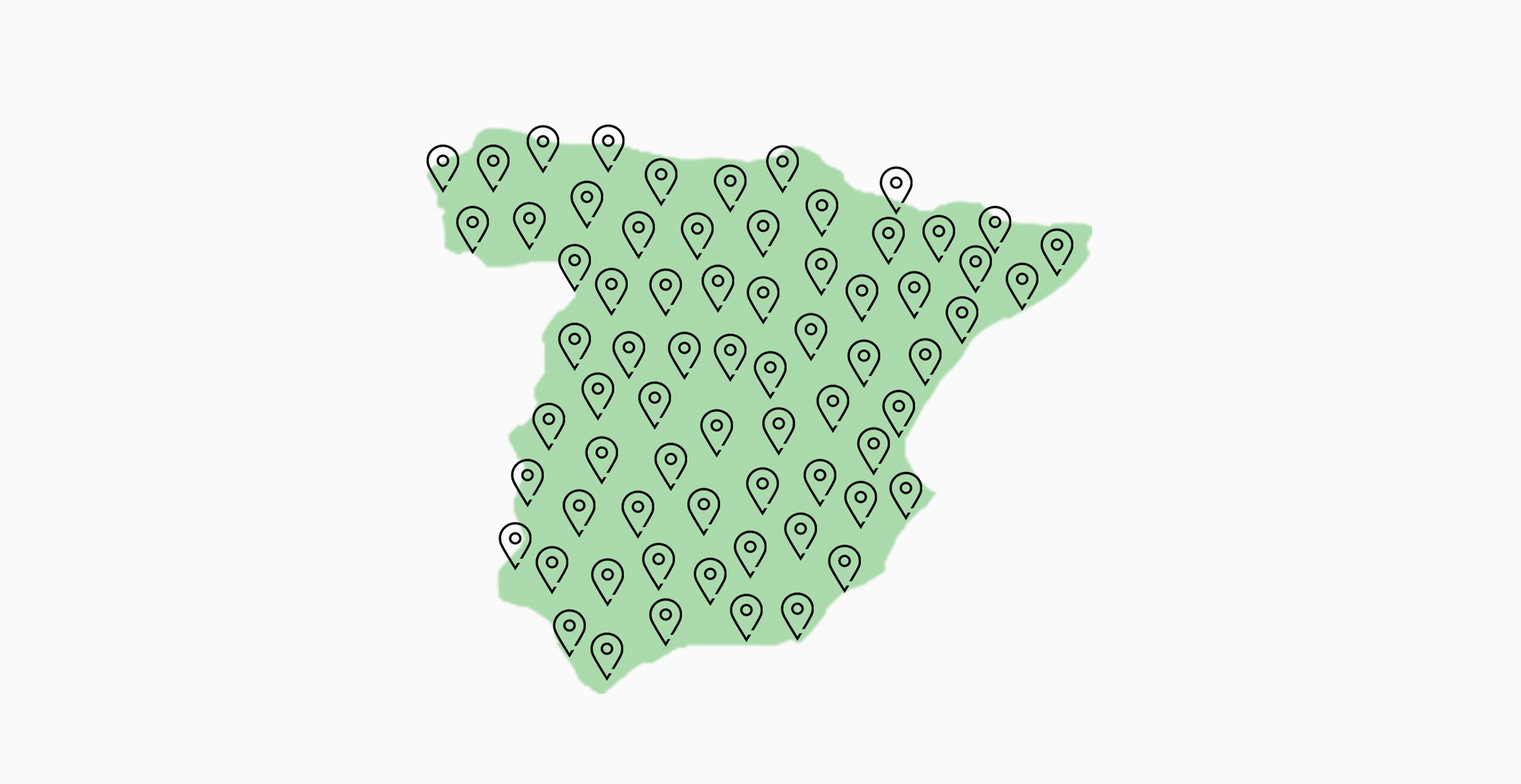Mapa de gasineras en España