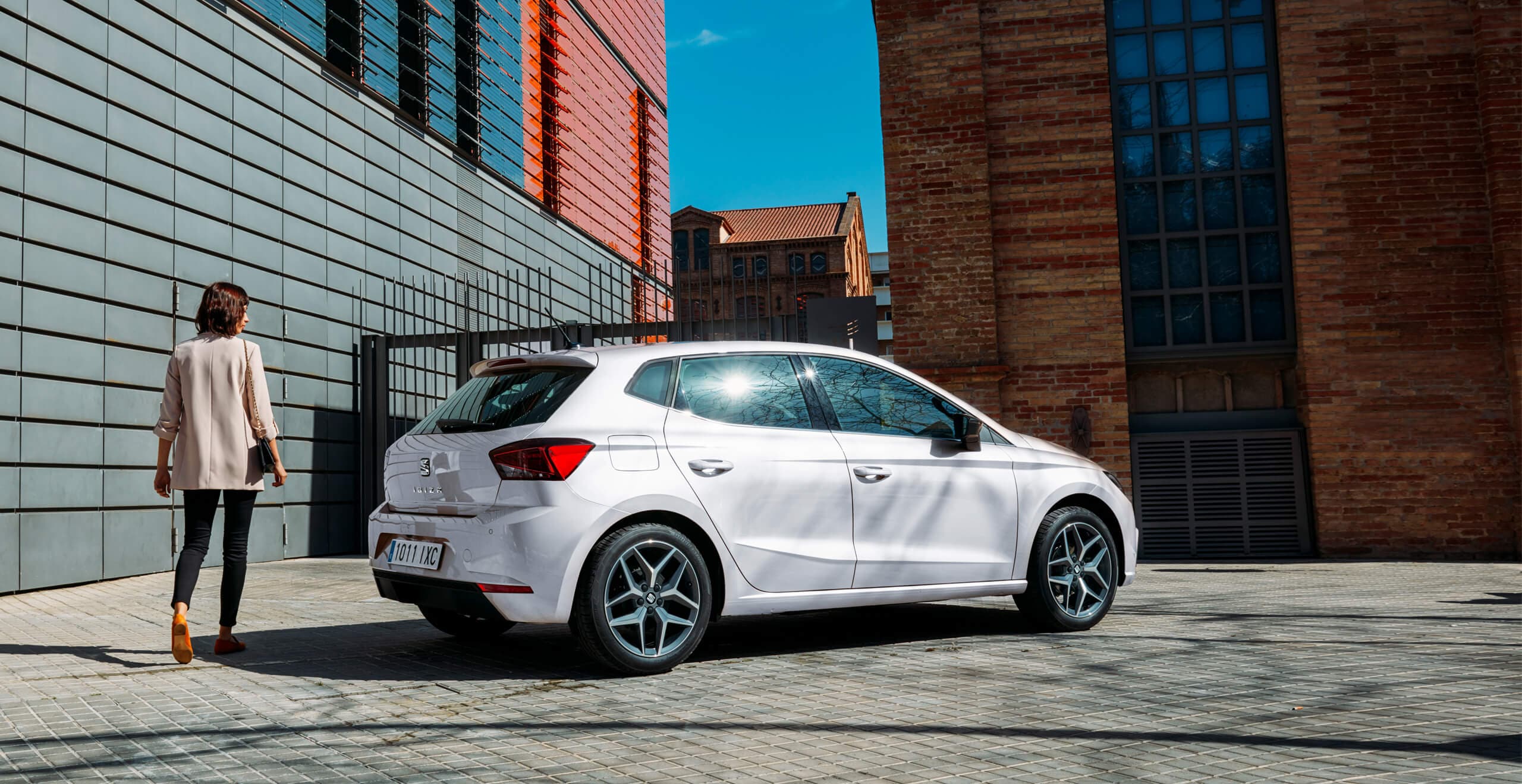 Vista lateral del SEAT Ibiza