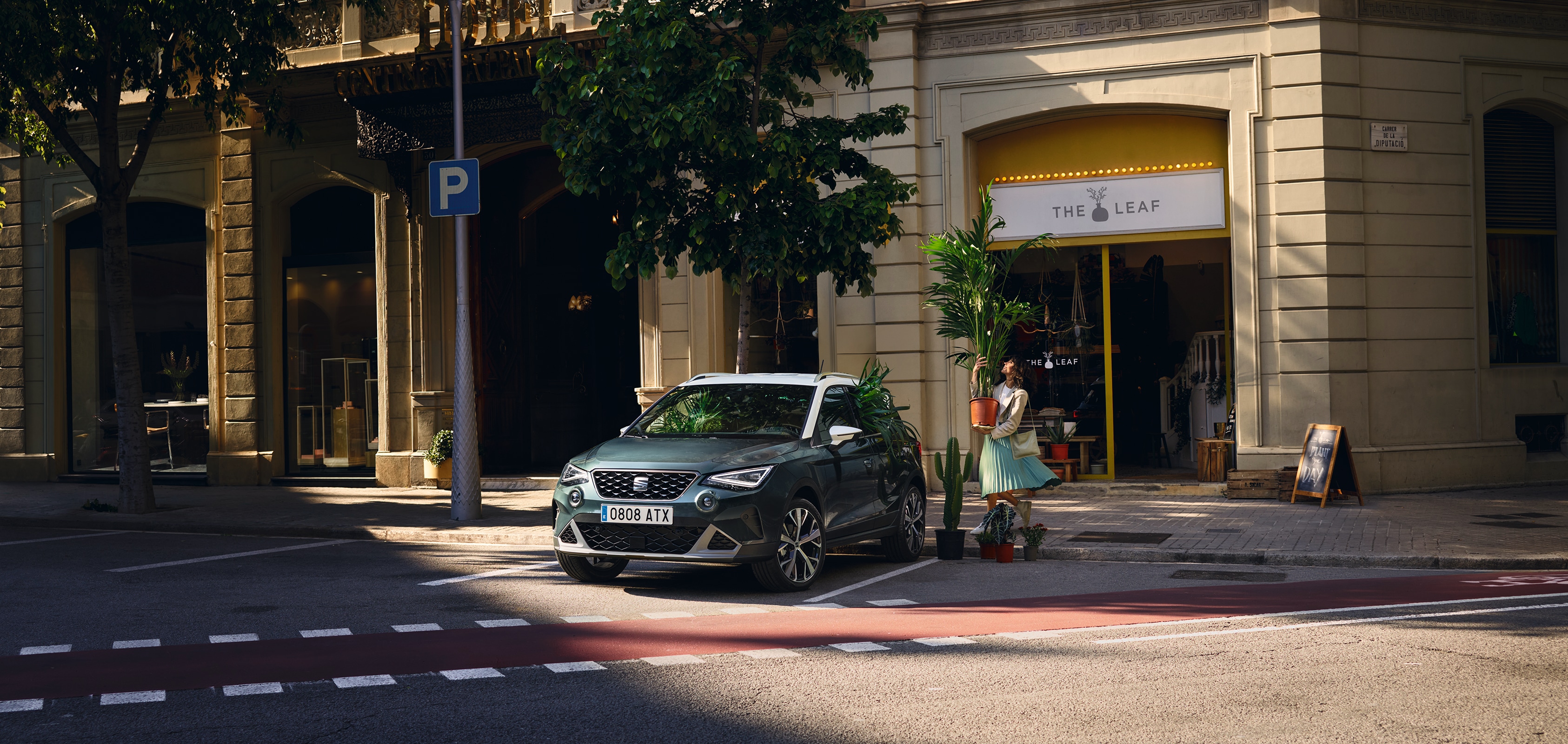 SEAT Ibiza desire red colour with alloy wheels