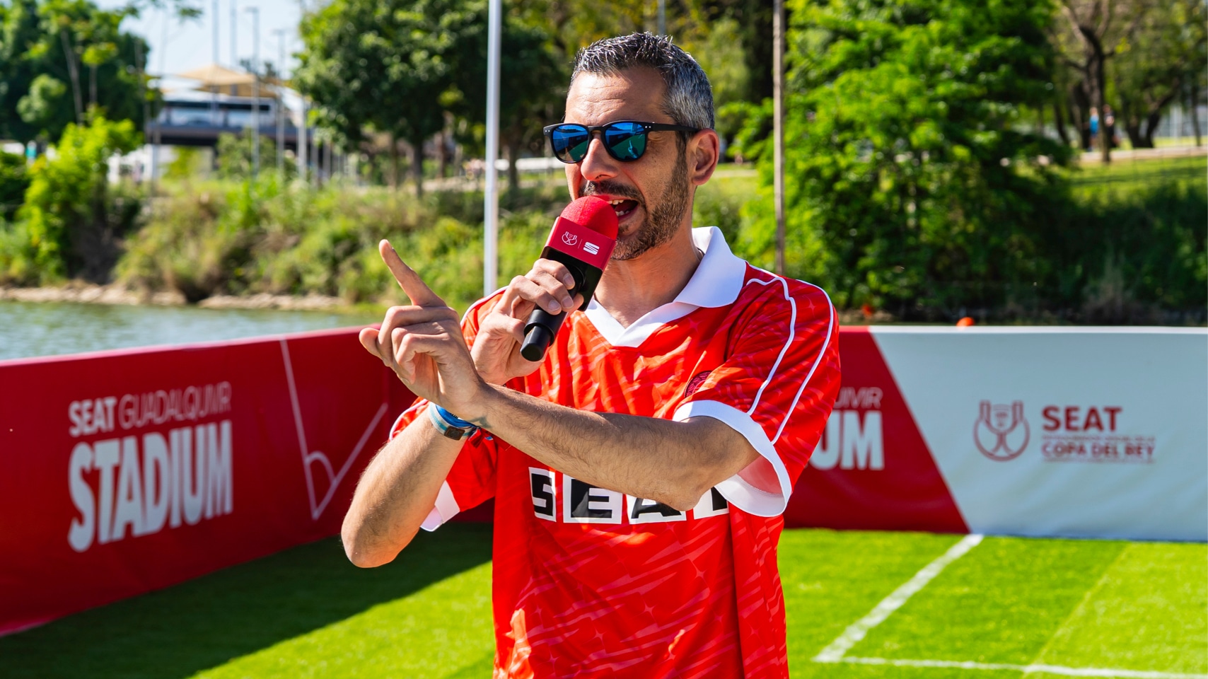 SEAT en la final de la Copa del Rey, actividades en el campo en la Fun Zone