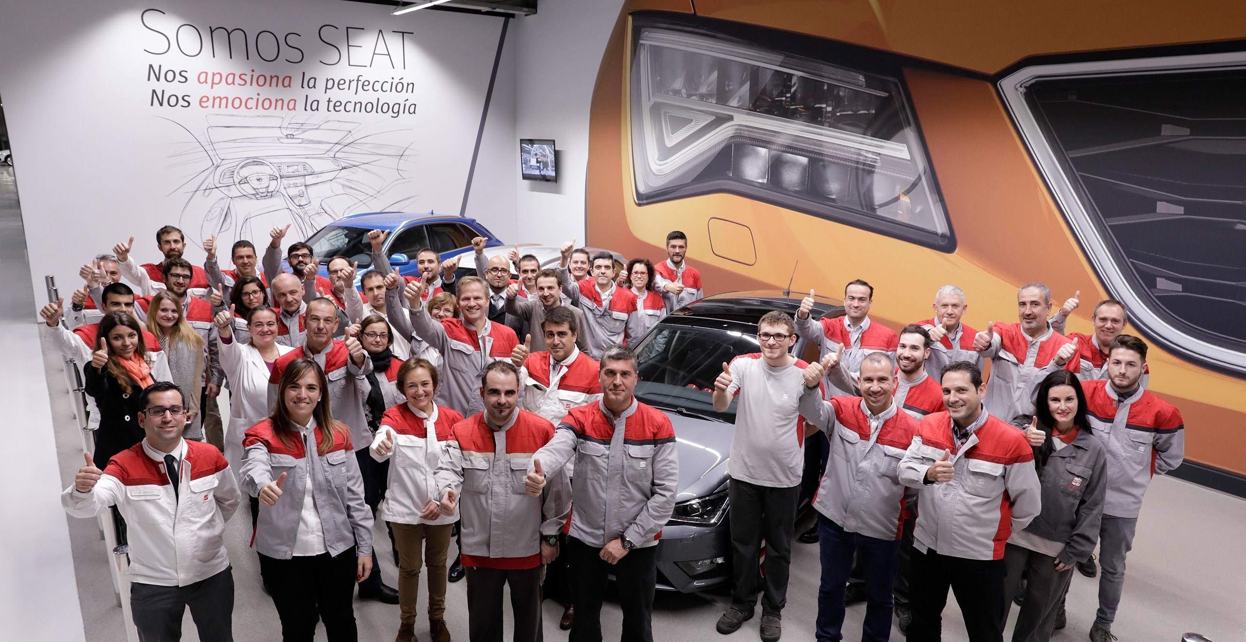 Trabajadores de la fábrica de SEAT de Martorell