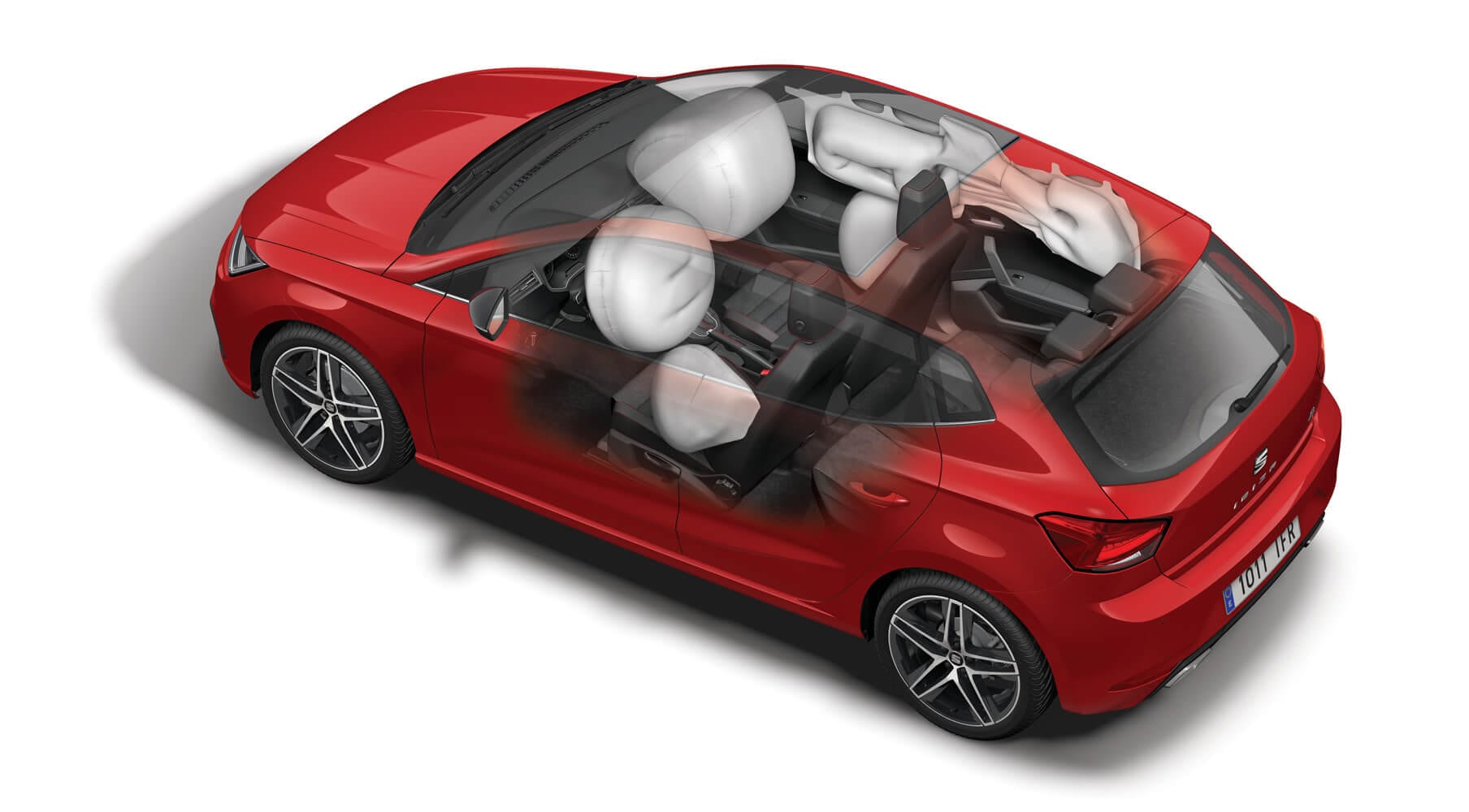 Sistema de airbags de protección para la cabeza del SEAT Ibiza