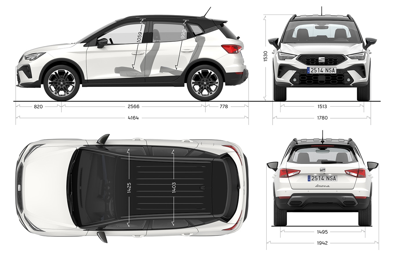 Dimensiones del SEAT Arona Dimensiones del SEAT Arona
