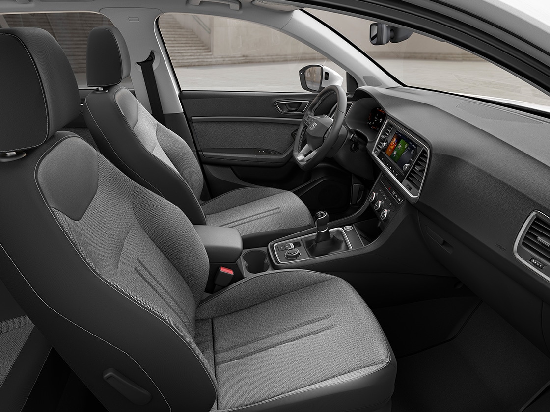 asientos minimalistas de tela para el Ateca Style.