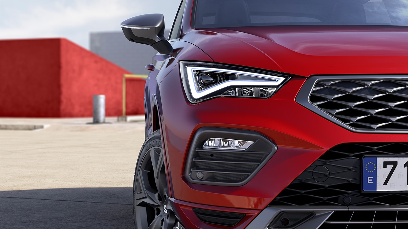 SEAT Ateca, vista frontal faros LED