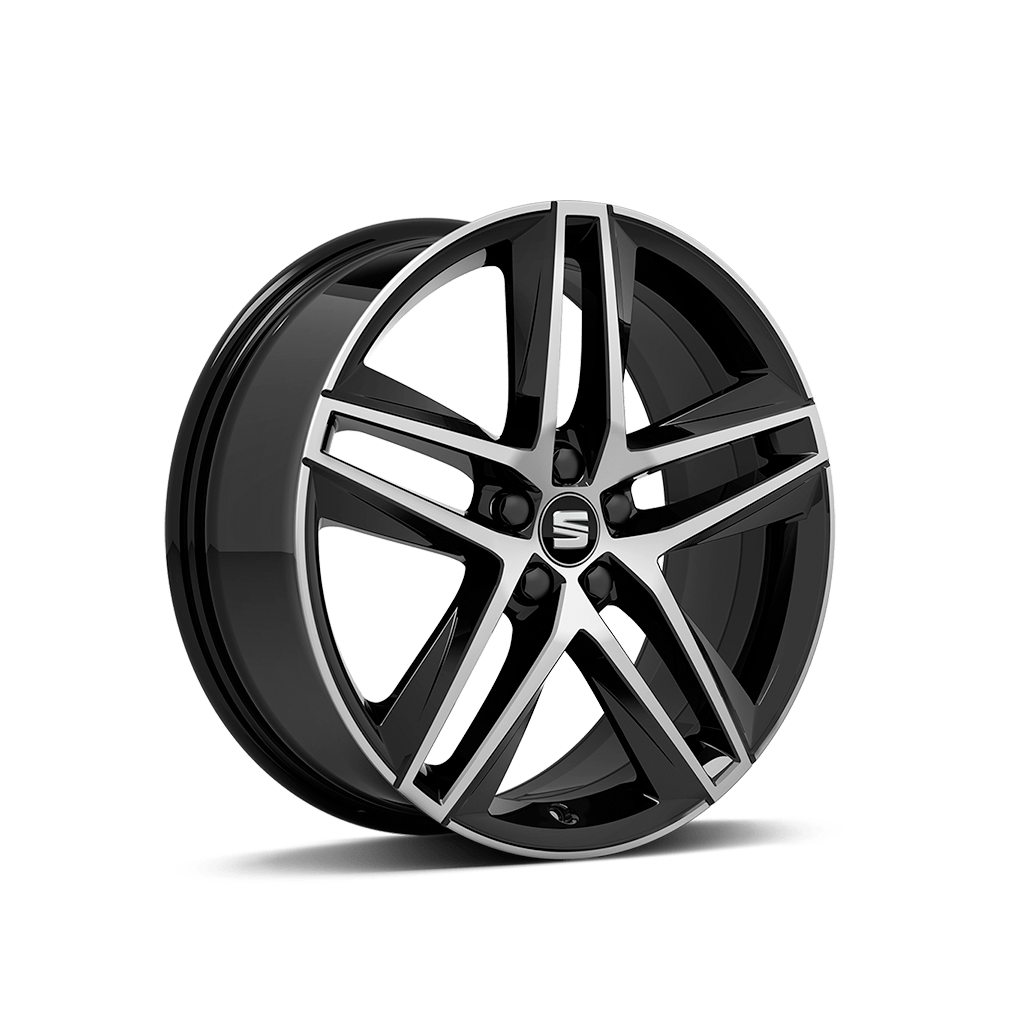 seat-ibiza-fr-llantas-de-aleación-mecanizadas-performance-18-negro-glossy