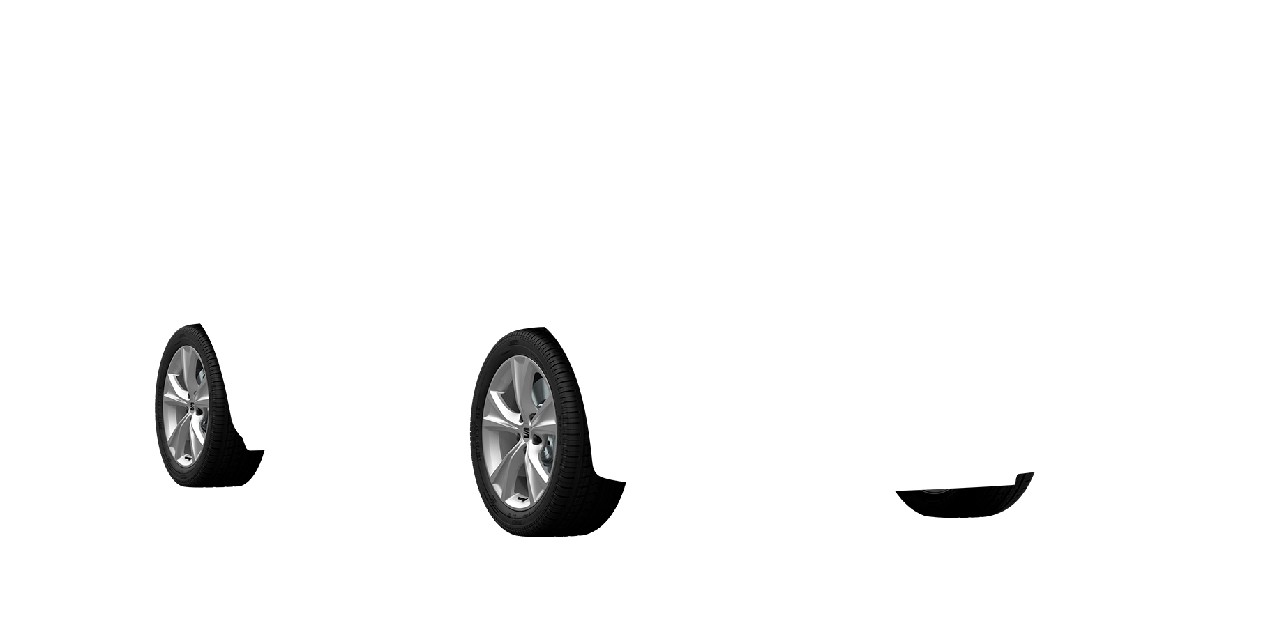 Llanta de aleación de 17 pulgadas de color plateado Brilliant del SEAT León