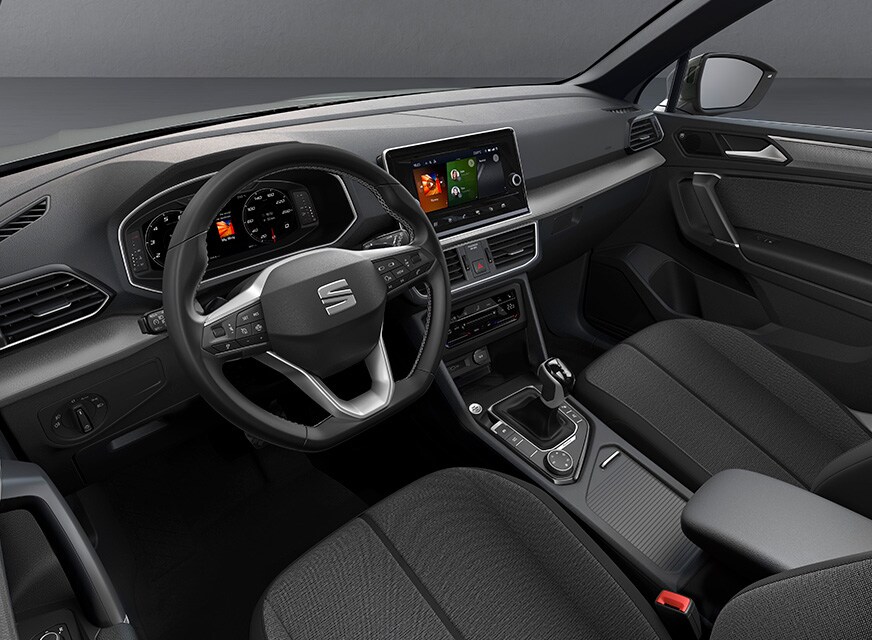 Asiento del conductor y volante del SEAT Tarraco
