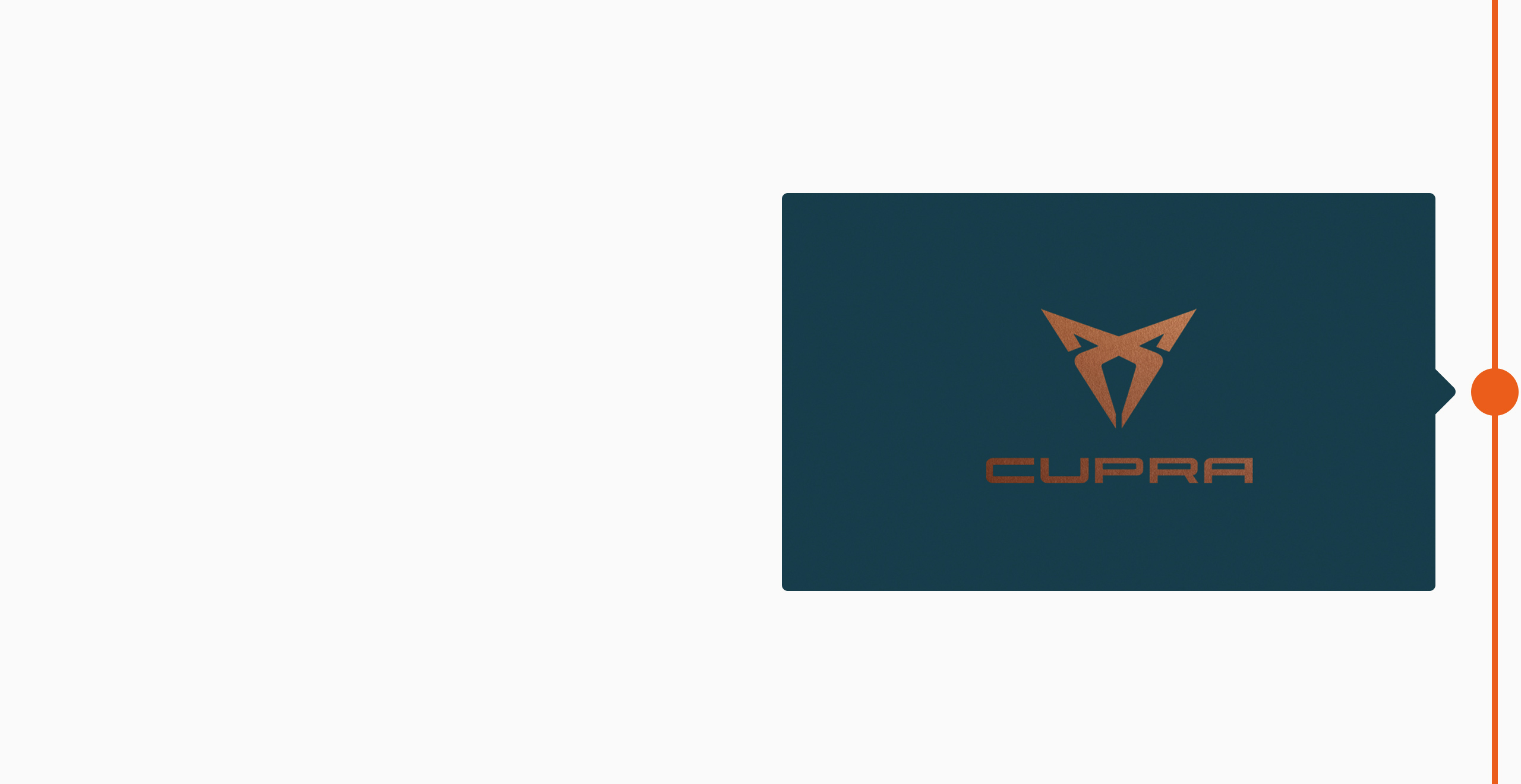 Logotipo de la marca exclusiva de CUPRA