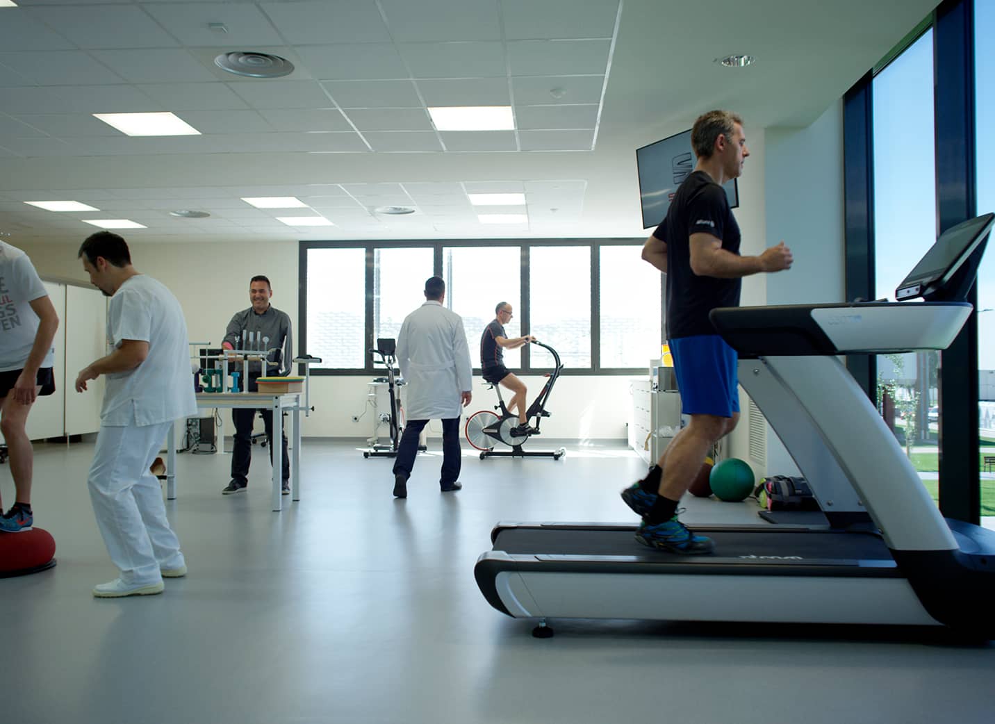 Gimnasio dentro de la fábrica de SEAT Martorell