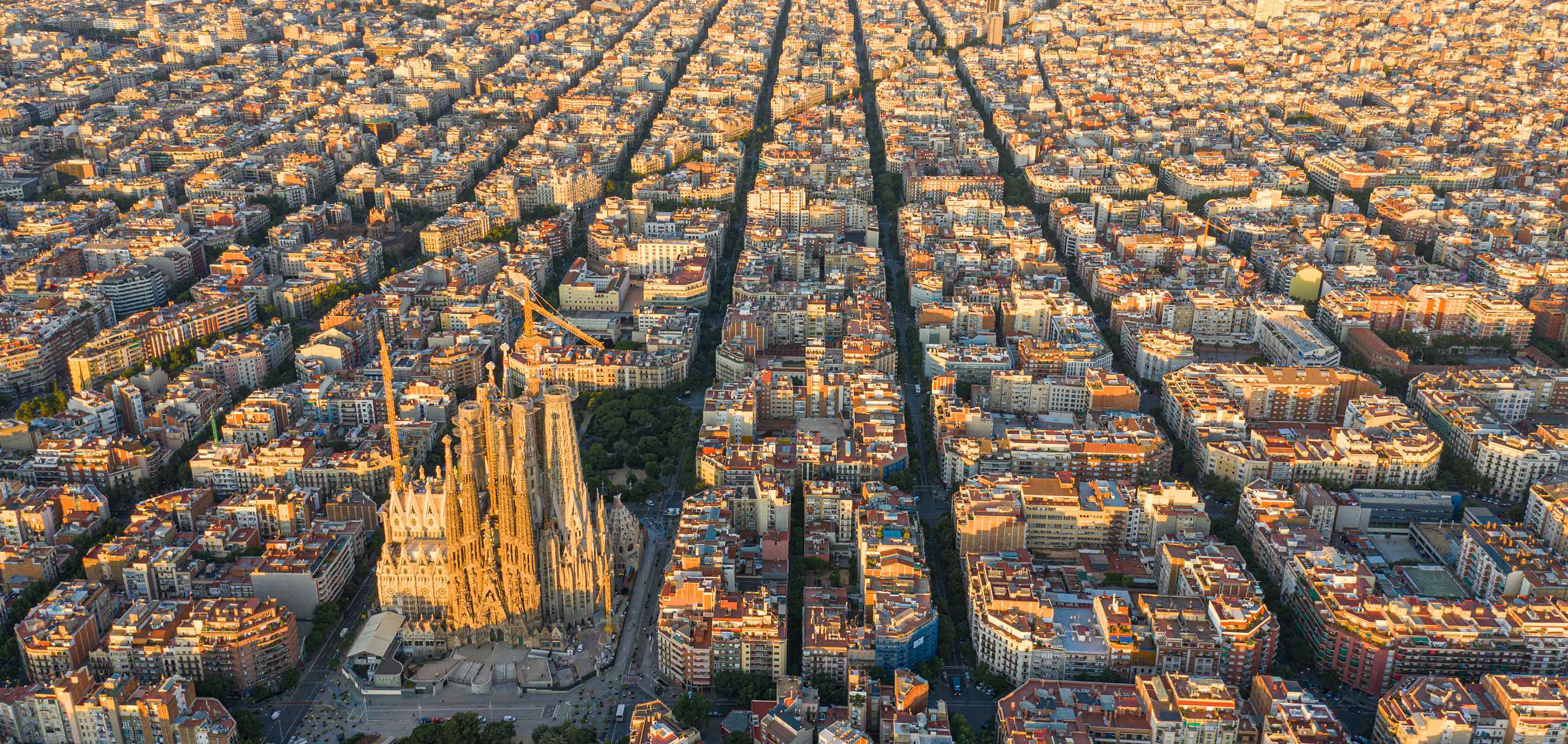 Panorámica de la ciudad de Barcelona