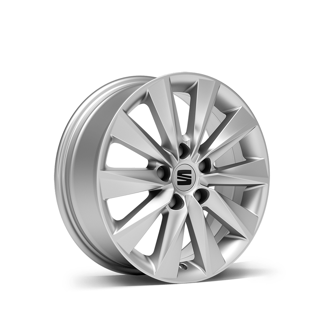 New SEAT ateca 16 inch alloy wheel brilliant silver