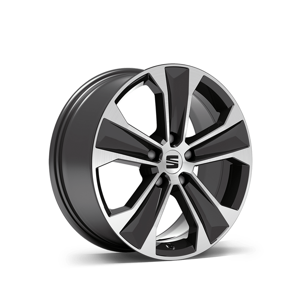 New SEAT ateca 17 inch 36 1 alloy wheel nuclear grey machined