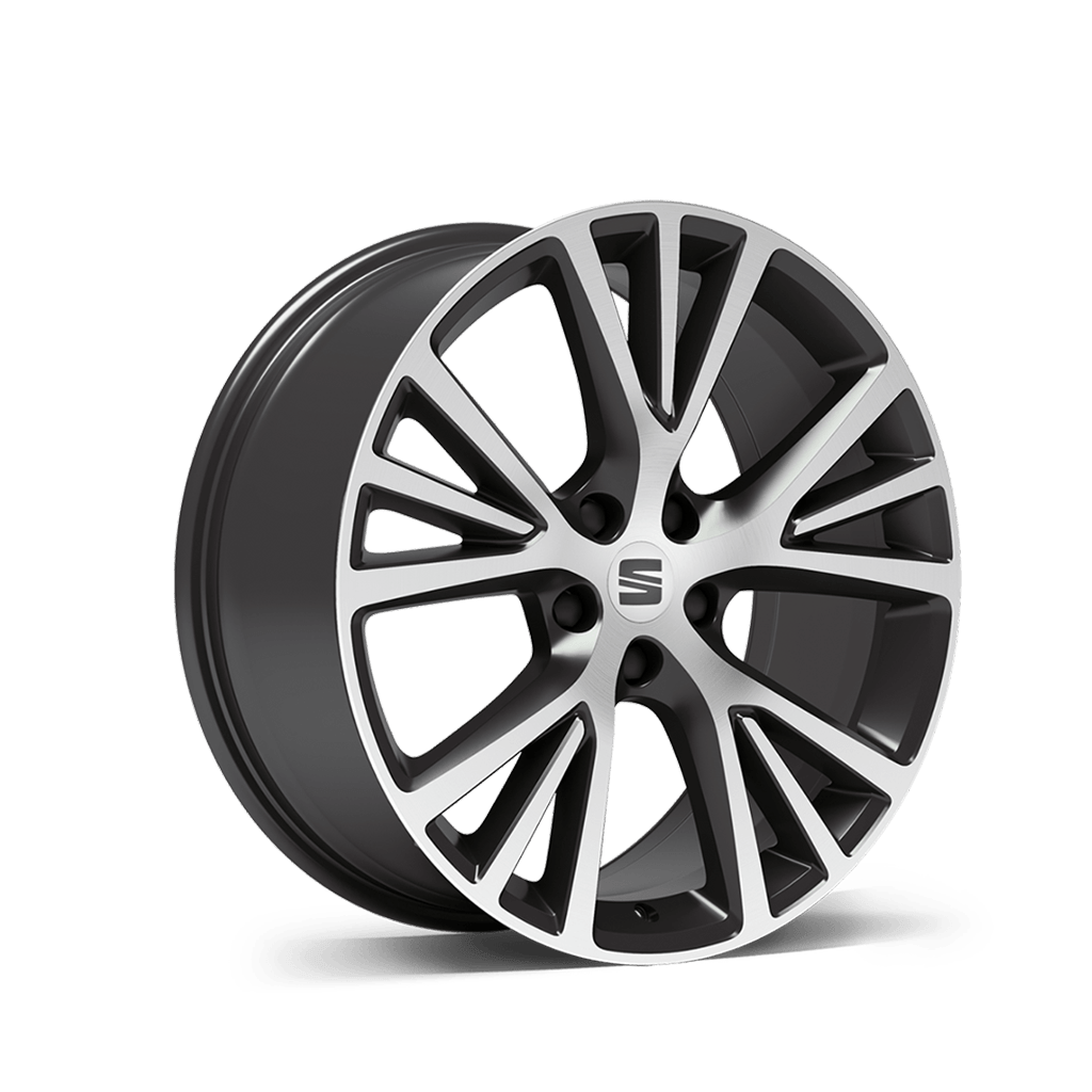 New SEAT ateca 19 inch 36 4 alloy wheel nuclear grey machined