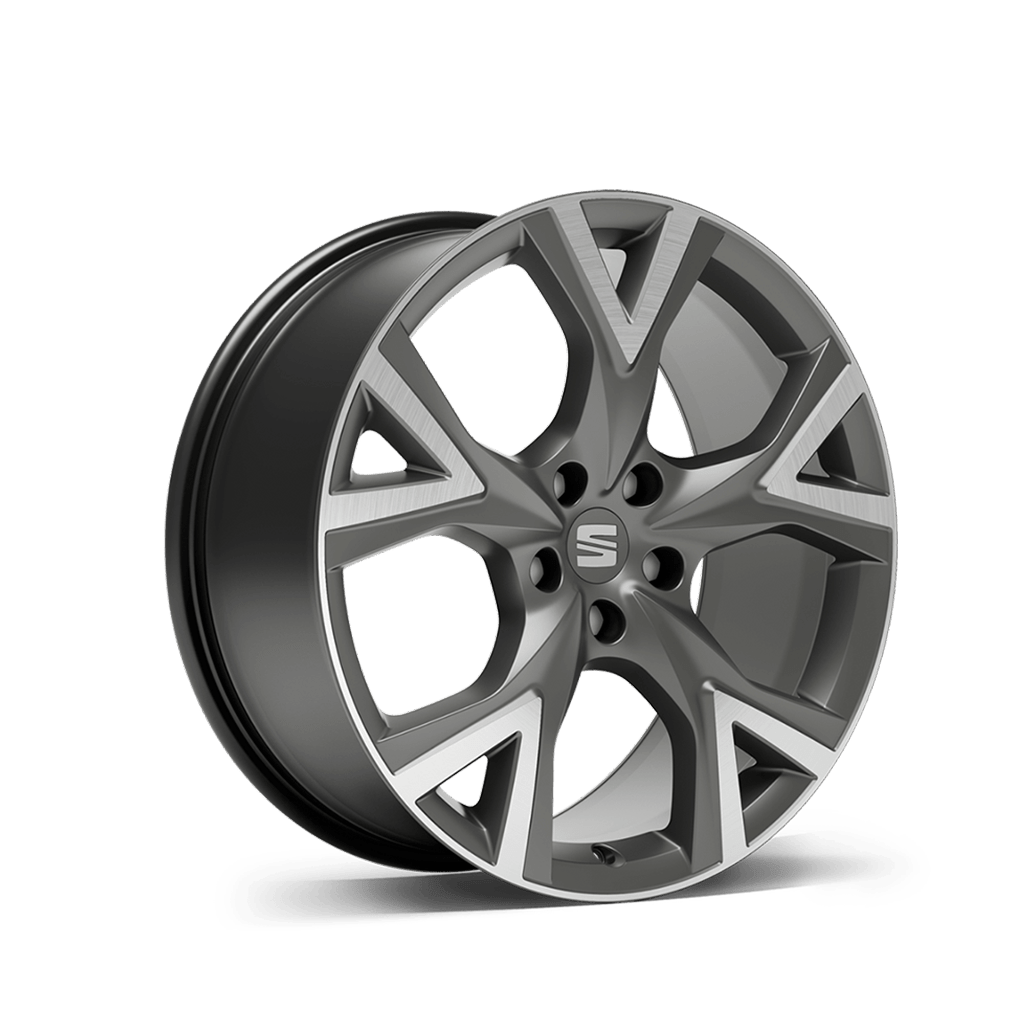 New SEAT ateca 19 inch 36 9 alloy wheel cosmo grey machined