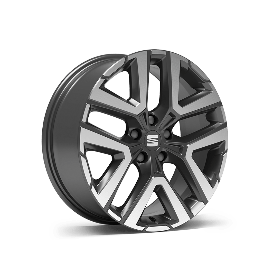 New SEAT ateca 18 inch 36 8 alloy wheel nuclear grey machined