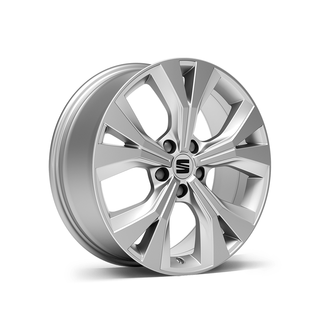 New SEAT ateca 18 inch alloy wheel brilliant silver xperience