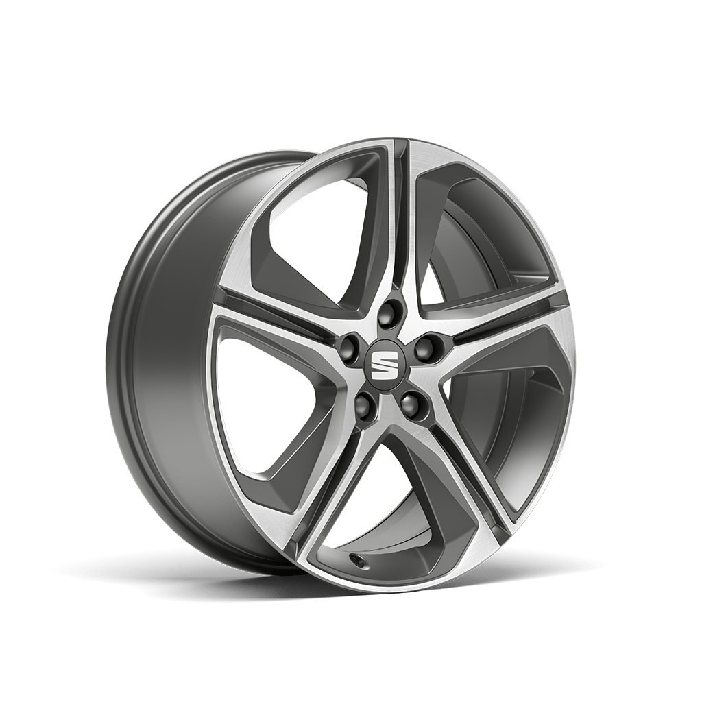 Llantas de aleación mecanizadas Performance de 46 cm (18'') en gris Cosmo