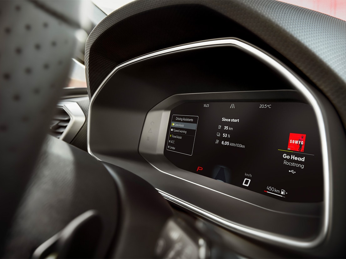 SEAT León vista interior del digital cockpit